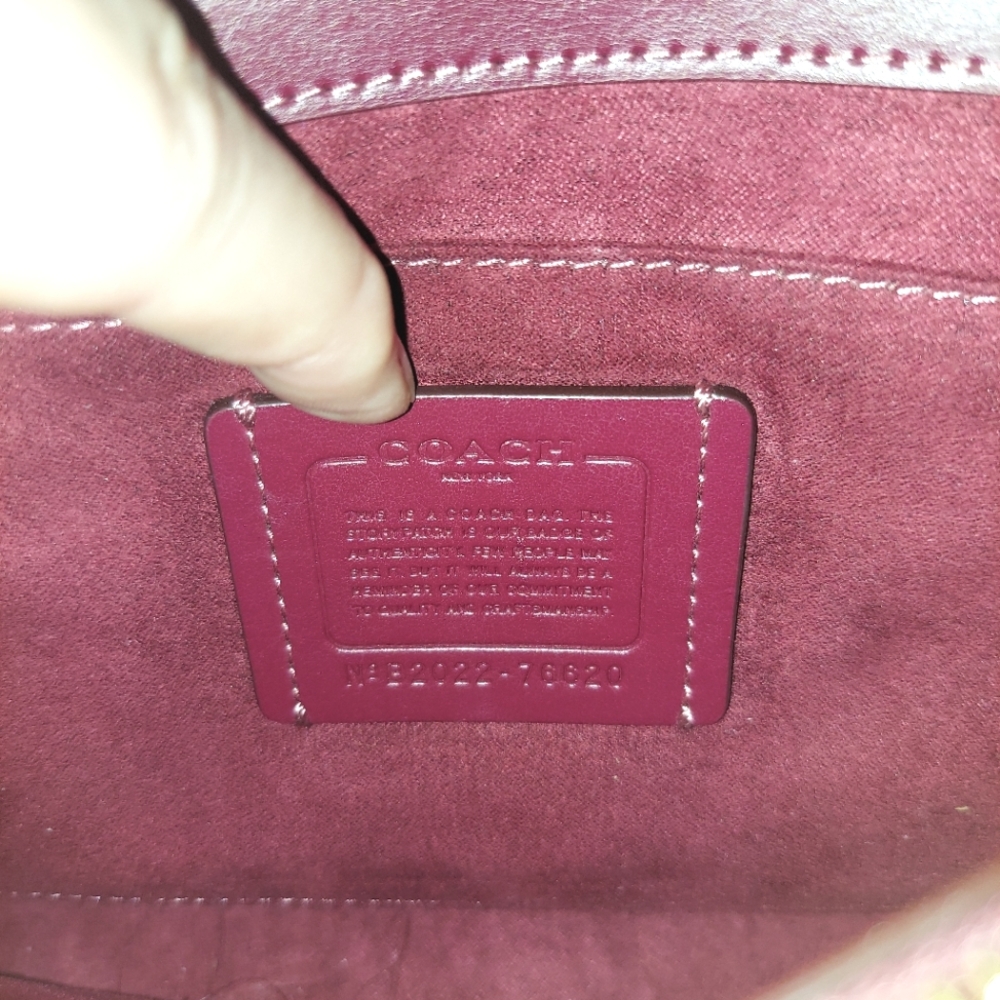 Coach Tilly Signature & Pink Satchel Crossbody - Picture 14 of 16